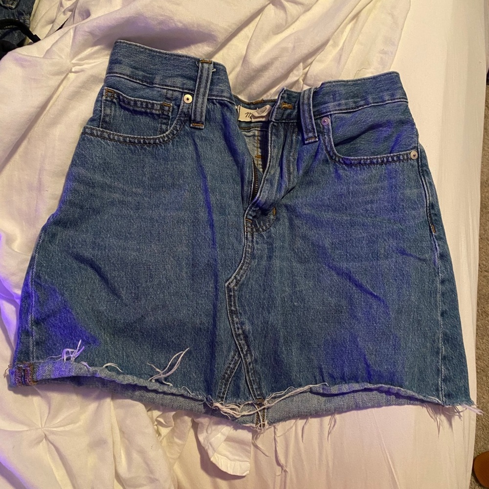 Madewell blue Jean skirt